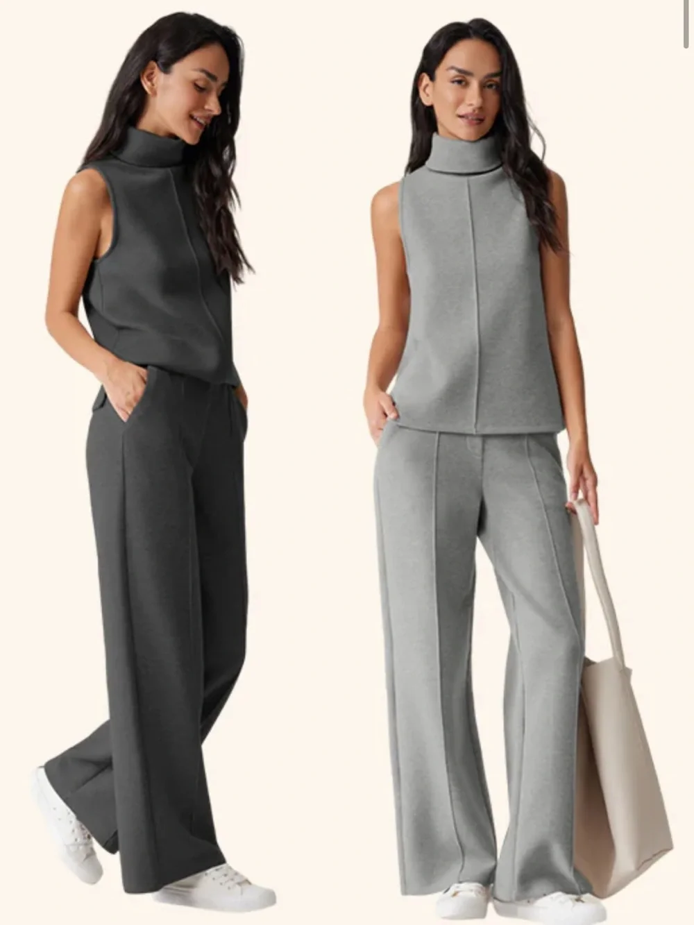 Black OGL Travel Set High Neck Trouser Pants